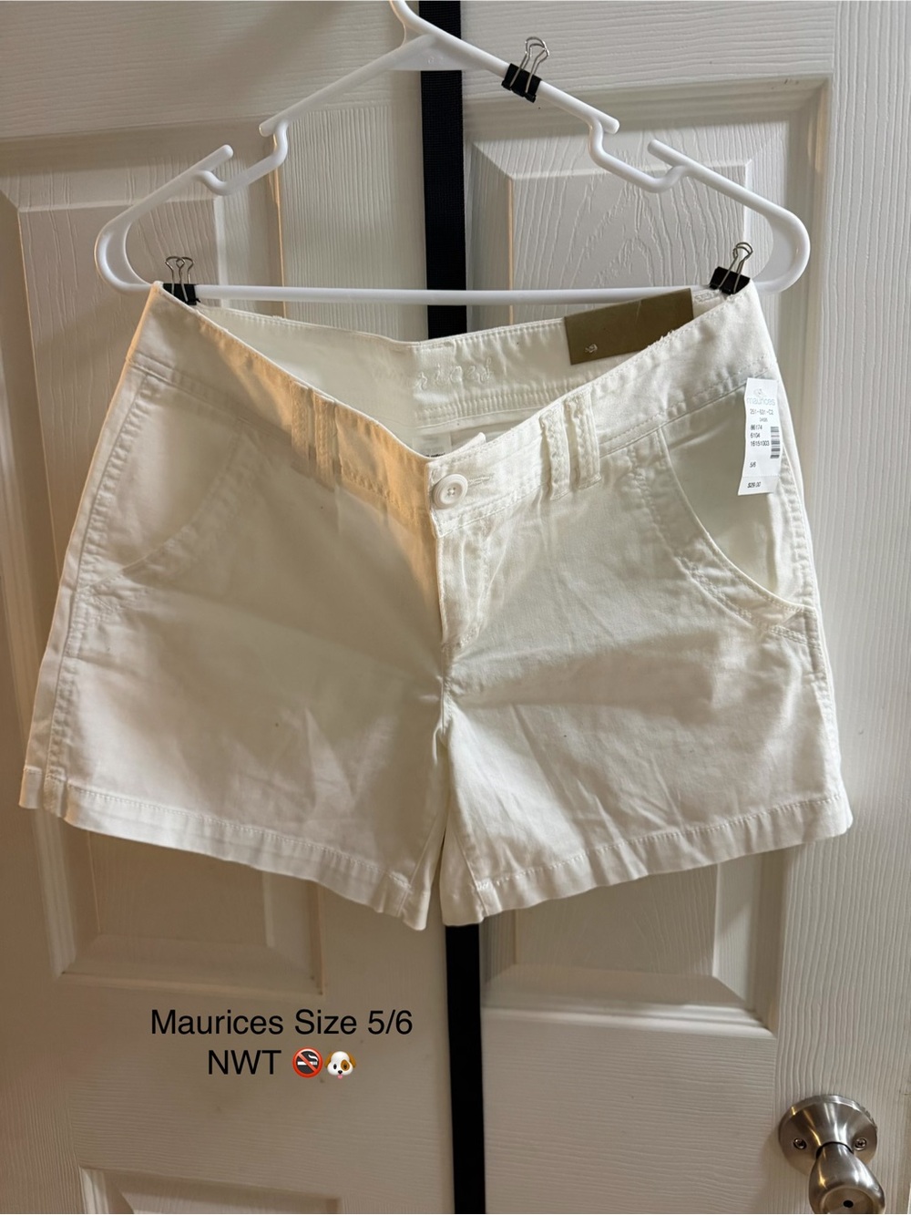 Maurices White Women's Cotton-Blend Shorts